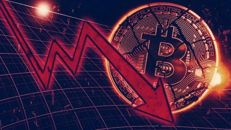 Crypto market crash continues, as Bitcoin drops 37% from all-time high